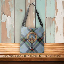 Bolso Cruzado Clan Bell Escudo sobre Tartán