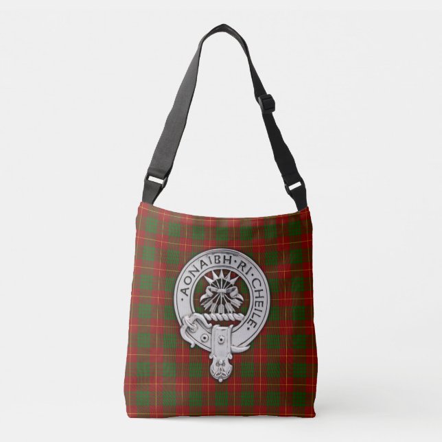 Bolso Cruzado Clan Cameron Escudo y Tartán (Anverso)