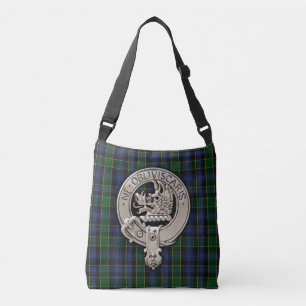 Bolso Cruzado Clan Campbell Escudo y Breadalbane Tartan