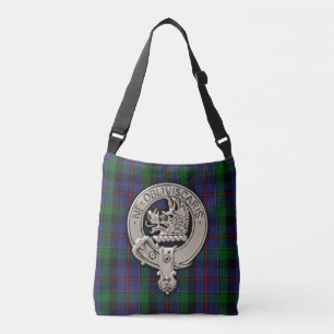 Bolso Cruzado Clan Campbell Escudo y Cawdor Tartán