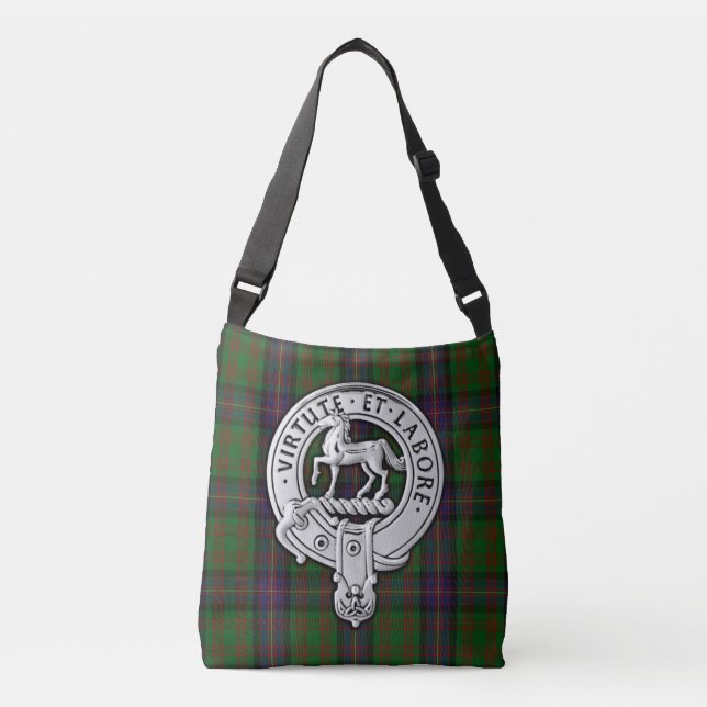 Bolso Cruzado Clan Cochrane Escudo y Tartán (Anverso)