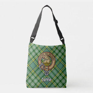 Bolso Cruzado Clan Currie Lion Escudo sobre Tartán