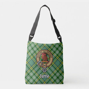 Bolso Cruzado Clan Currie Rooster Escudo sobre Tartán