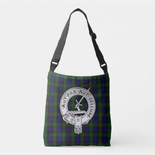 Bolso Cruzado Clan Gunn Escudo y Tartán