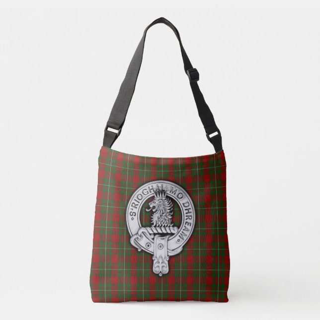 Bolso Cruzado Clan MacGregor Escudo y Tartán (Anverso)