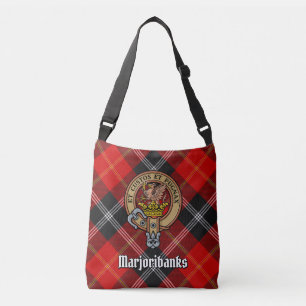 Bolso Cruzado Clan Marjoribanks Escudo sobre Tartán