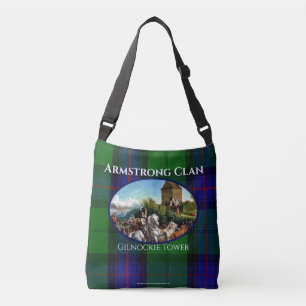 Bolso Cruzado Clan Tartán y Tote Castillo Armstrong de Escocia