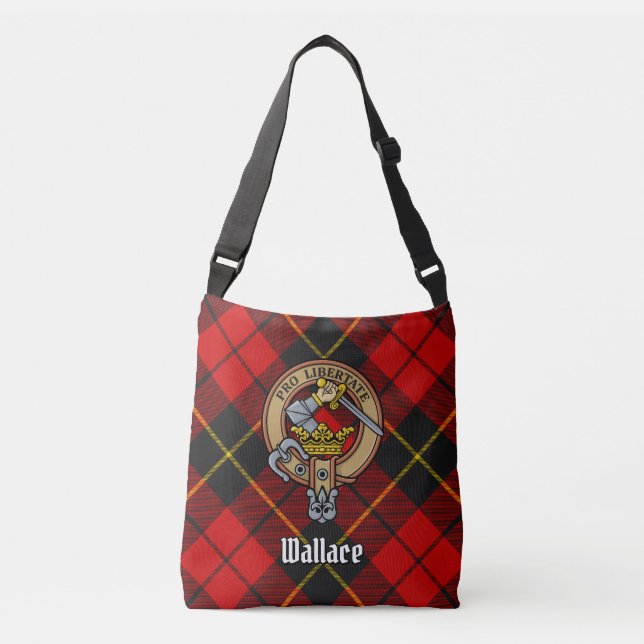 Bolso Cruzado Clan Wallace Tartan Crossbody Bag (Anverso)