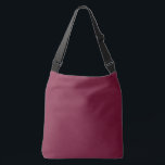 Bolso Cruzado Claret Color en blanco sólido<br><div class="desc">Resumen clásico lujo suave moda suave fondo rojo Hex# 7A1535</div>