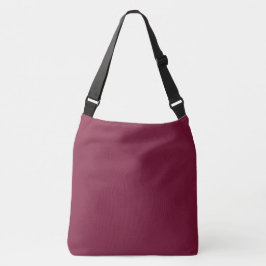 Bolso Cruzado Claret Color en blanco sólido