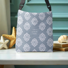 Bolso Cruzado Clásico Cadet de Regency Damask Gray