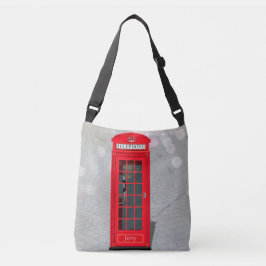 Bolso Cruzado Classic London Red Phone Booth with Name