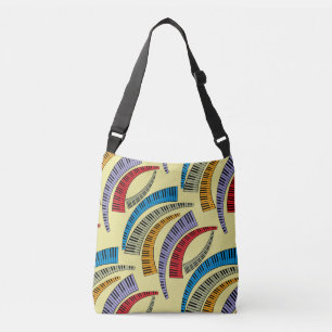 Bolso Cruzado Claves de piano curvas