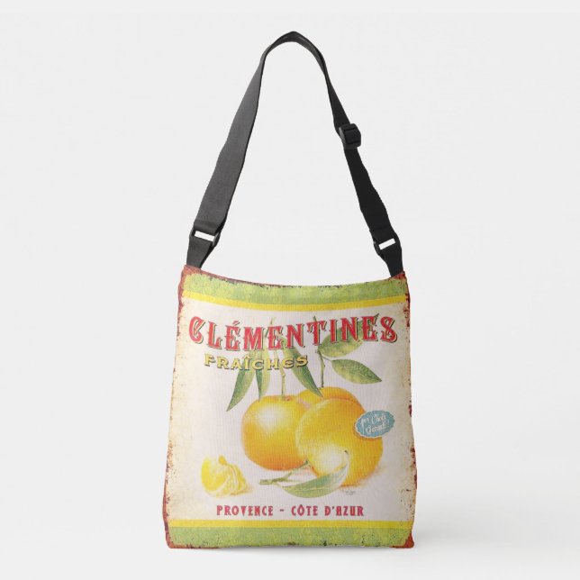 Bolso Cruzado Clementinas francesas antiguas (Anverso)