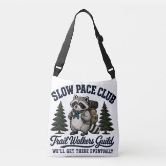 Bolso Cruzado Club de Ritmo Lento Diseño de Camping Mapache