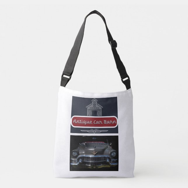 Bolso Cruzado Cochera de Autos Antiguos Caddy 1955 (Anverso)