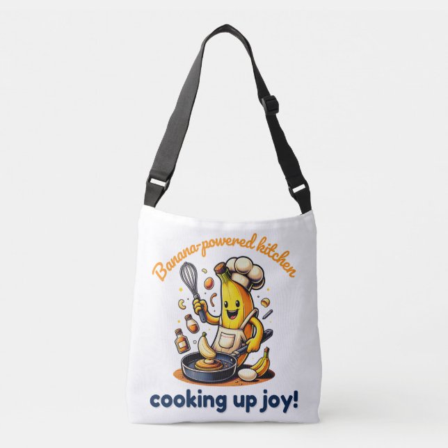 Bolso Cruzado Cocina deliciosa para cocineros bananeros (Anverso)