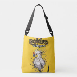 Bolso Cruzado Cockatiel radiante | Blanco y amarillo