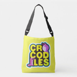 Bolso Cruzado Cocodrilos con dos cocodrilos felices - vivos