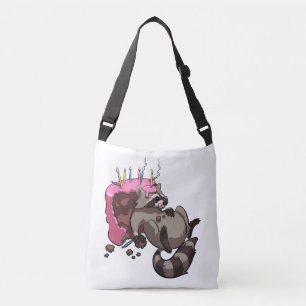 Bolso Cruzado Codicioso mapache lleno de Personalizado de pastel