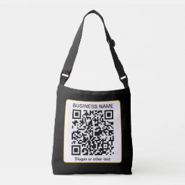 Bolso Cruzado Código QR escaneable editable + su nombre comercia