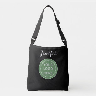 Bolso Cruzado Código QR negro elegante y elegante