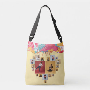 Bolso Cruzado Colaje de Fotos Femenino Personalizado sin Disculp