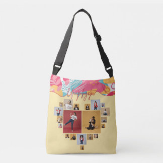 Bolso Cruzado Colaje de Fotos Femenino Personalizado sin Disculp
