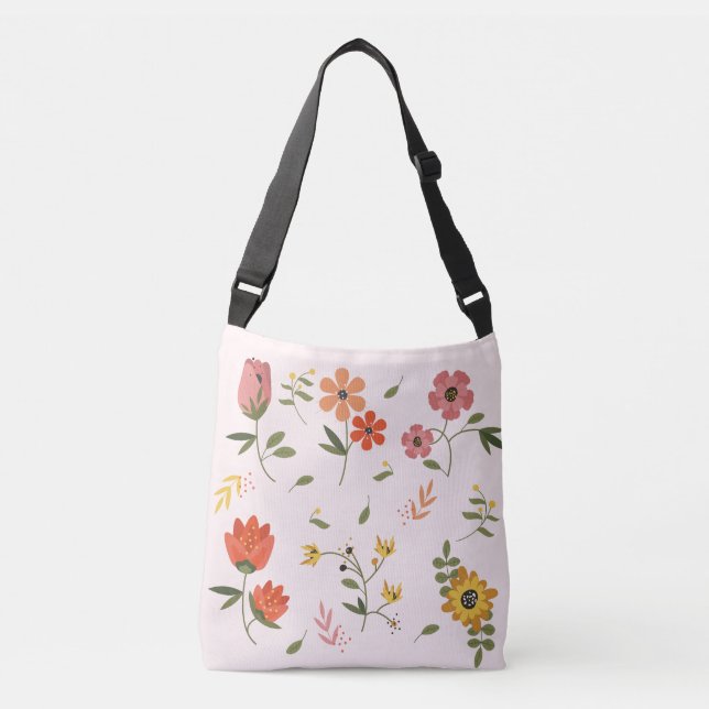 Bolso Cruzado colección de flores (Anverso)