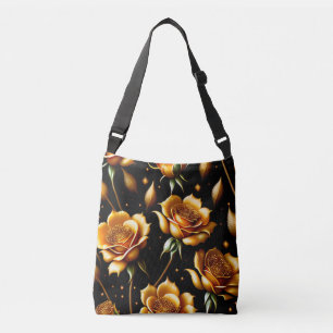 Bolso Cruzado Colección de Rosas Boho Gold de lujo moderna