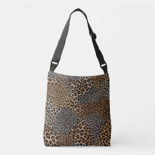 Bolso Cruzado Colección elegante de Leopardo Blanco de lujo mode