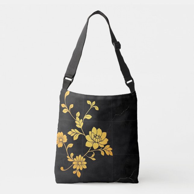 Bolso Cruzado Colección floral elegante de lujo de moda (Anverso)
