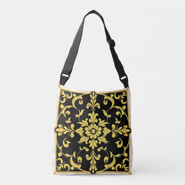 Bolso Cruzado Colección floral elegante de lujo moderna (Anverso)