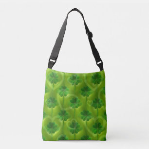 Bolso Cruzado Colección moderna de listas de colores verdes 4