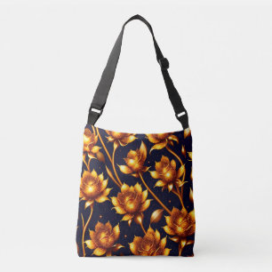 Bolso Cruzado Colección moderna de Rosas de oro de gran lujo