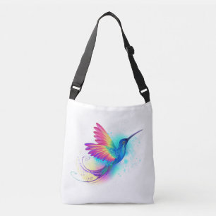 Bolso Cruzado Colibrí arcoiris exótica