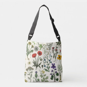 Bolso Cruzado Collage de flores silvestres