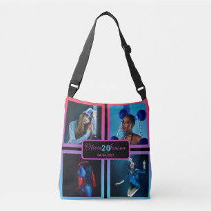 Bolso Cruzado Collage de fotos de personalizado de 20 años mujer