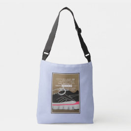 Bolso Cruzado Collage de palabras de pasión en ejecución