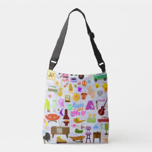Bolso Cruzado Collage retro Nostalgia ilustrada Flashback