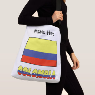 Bolso Cruzado Colombia y Bandera de Colombia Personalizados 
