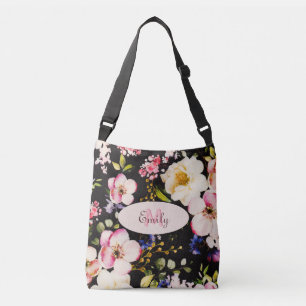 Bolso Cruzado Color de agua rosas amarillas rosas rosas rosas ne