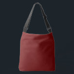 Bolso Cruzado Color en blanco sólido rojo de sangre<br><div class="desc">Fondo abstracto negro rojo moderno. Minimal,  lujoso,  de color real,  que funciona bien en varias ocasiones. Gran estilo de regalo para felicitaciones en ocasiones sociales y oficiales. #6D0000</div>