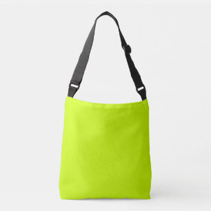 Bolso Cruzado Color sólido amarillo neón   Clásica   Elegante