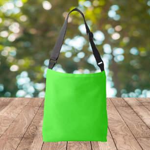 Bolso Cruzado Color sólido verde neón