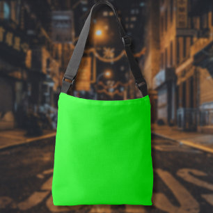 Bolso Cruzado Color sólido verde neotelítrico   Clásica