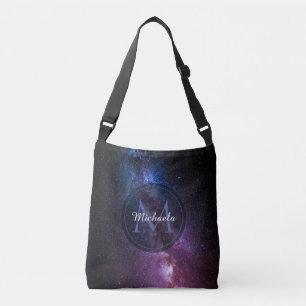 Bolso Cruzado Colores brillantes de la vía láctea monograma pers