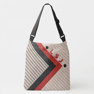 Bolso Cruzado Colores y puntos - Crema negra roja - Personalizad