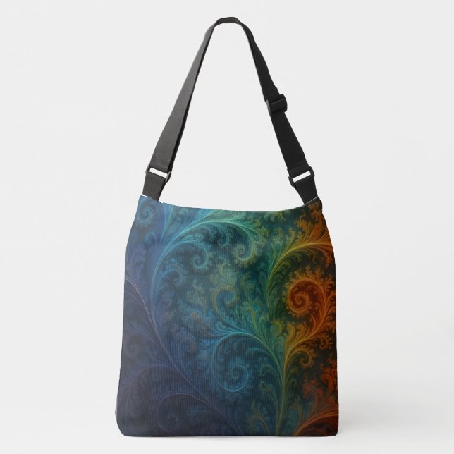 Bolso Cruzado Colorful Fractal (Anverso)
