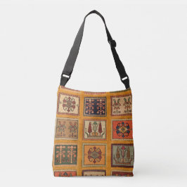 Bolso Cruzado Colorida antigua turca Kilim